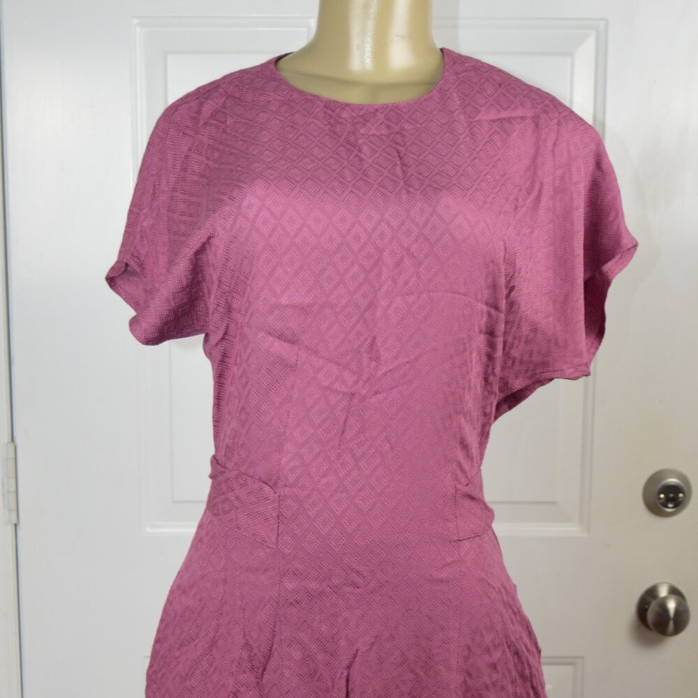 Downeast Women's Mia Short Sleeve Dress Damson Size X-Small XS NWT